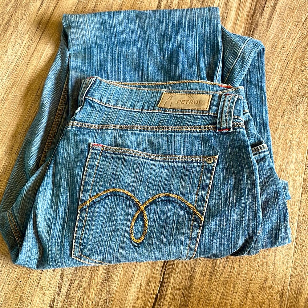 Petrol Flirty western jeans. Size 10/ 30x34